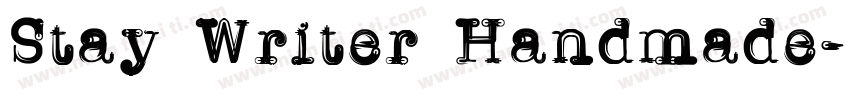Stay Writer Handmade字体转换